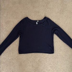 Pac Sun Long Sleeve Crop Tee